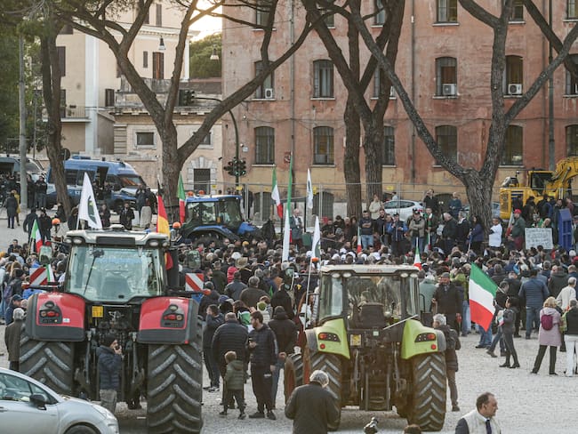Protestas de agricultores italianos.
(Foto: Marco Ravagli/Future Publishing via Getty Images)
