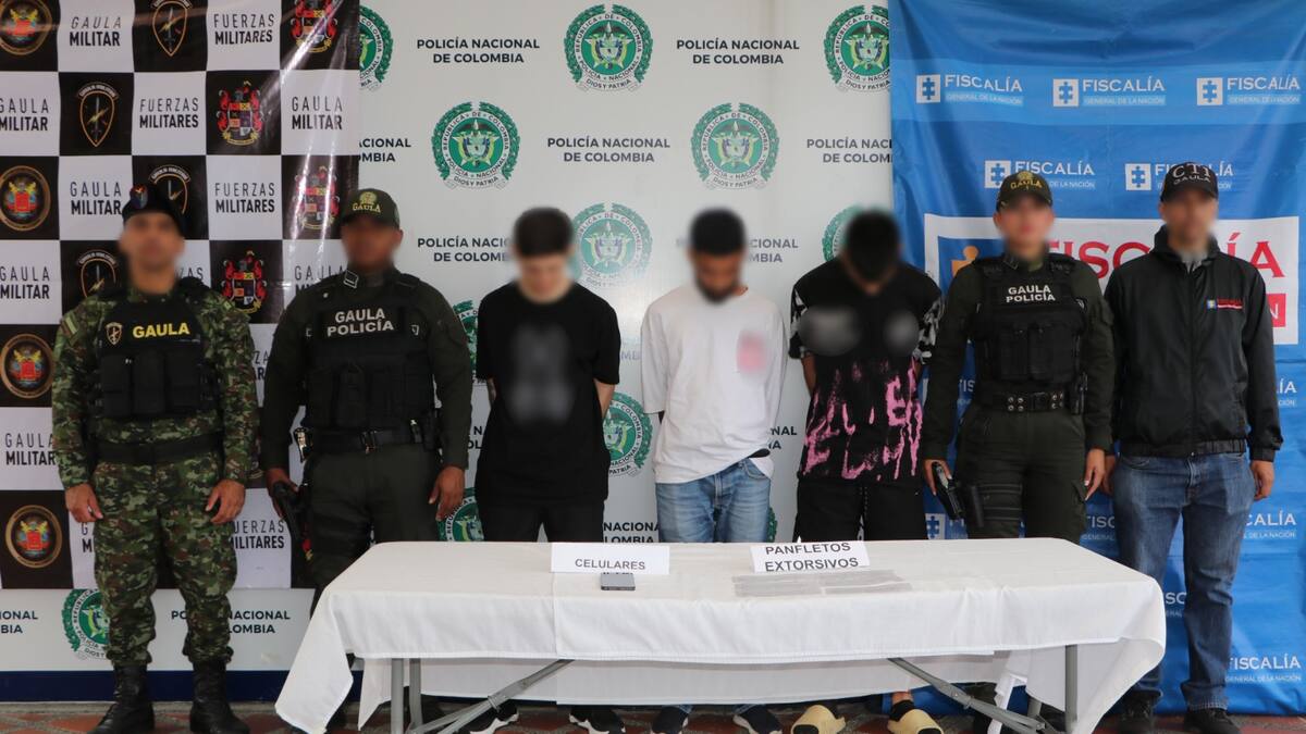 En Pereira capturan a los responsables de las extorsiones y atentados a cadena de droguerías