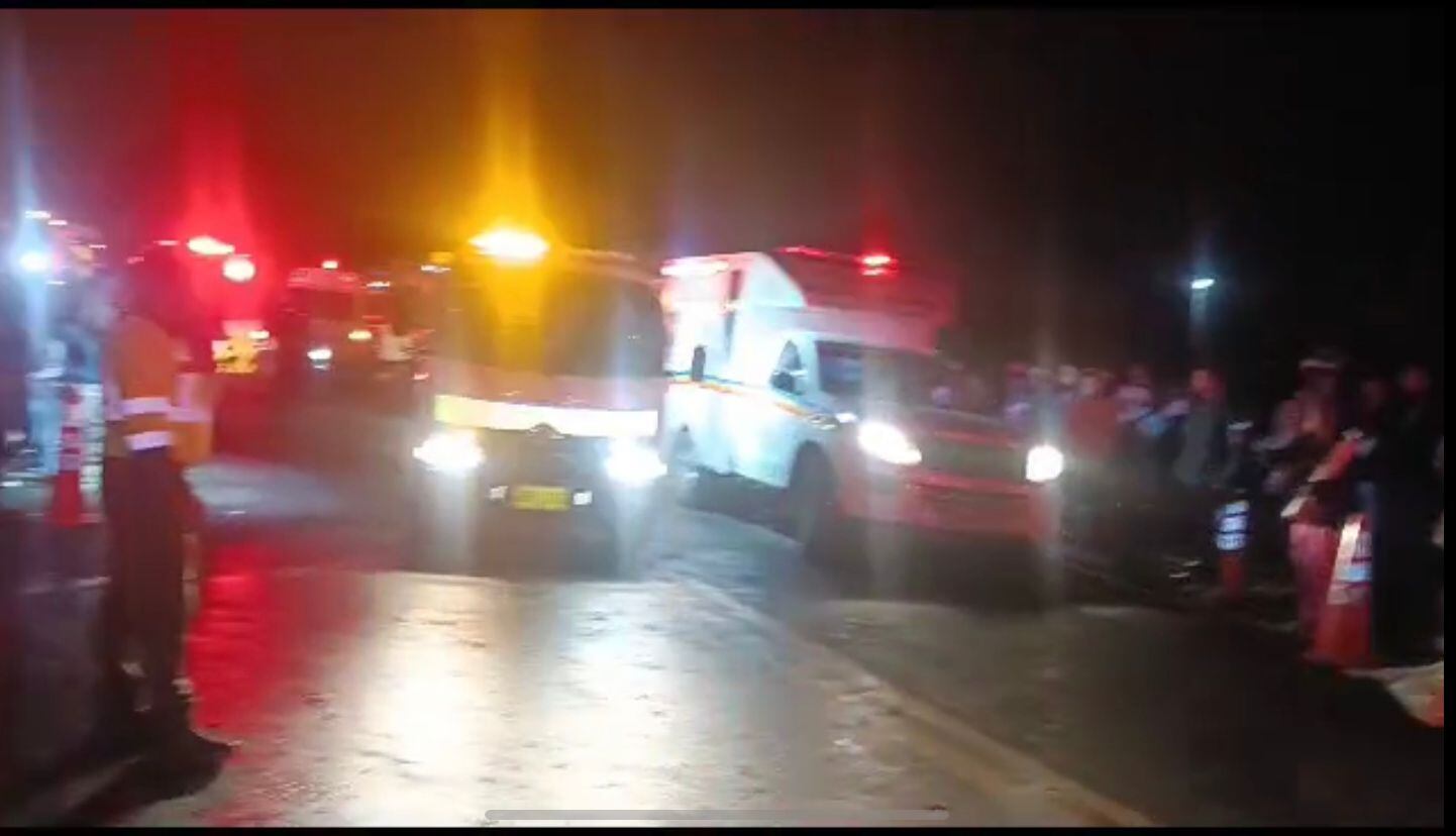 Accidente en la vía Bogotá - La Mesa.