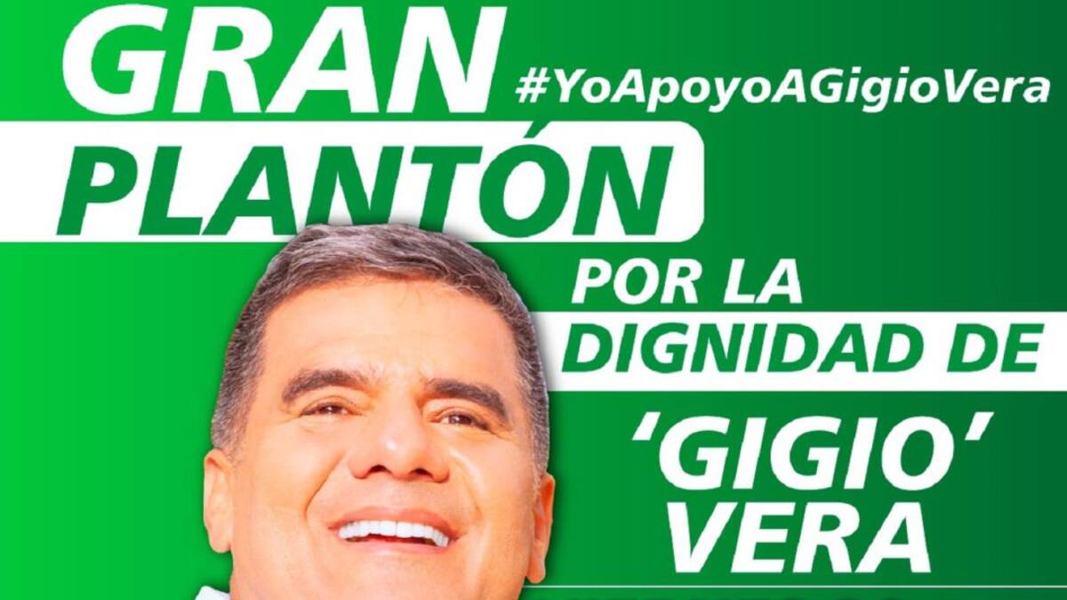Convocan plantón en apoyo a 'Gigio' Vera