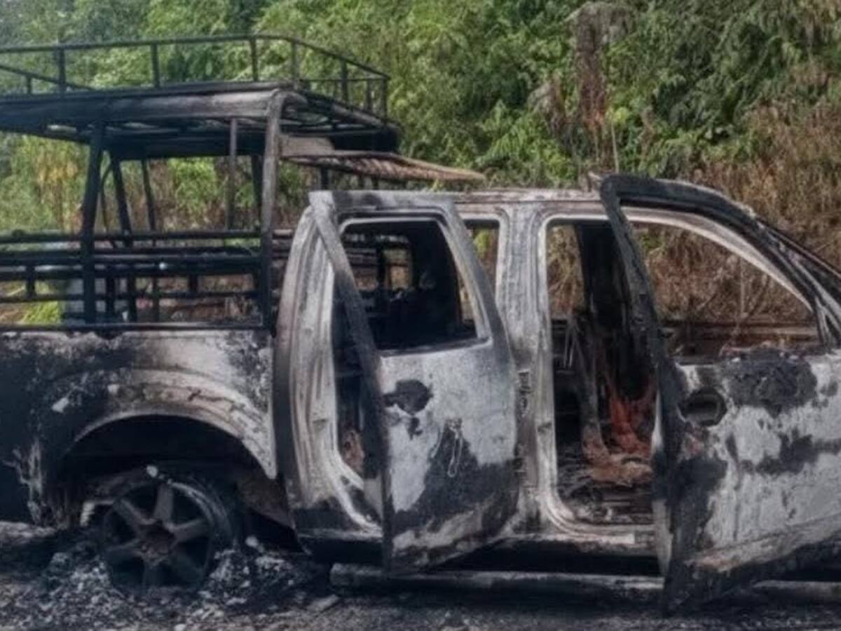 Incineran vehículo de servicio público en zona rural de Gigante, Huila
