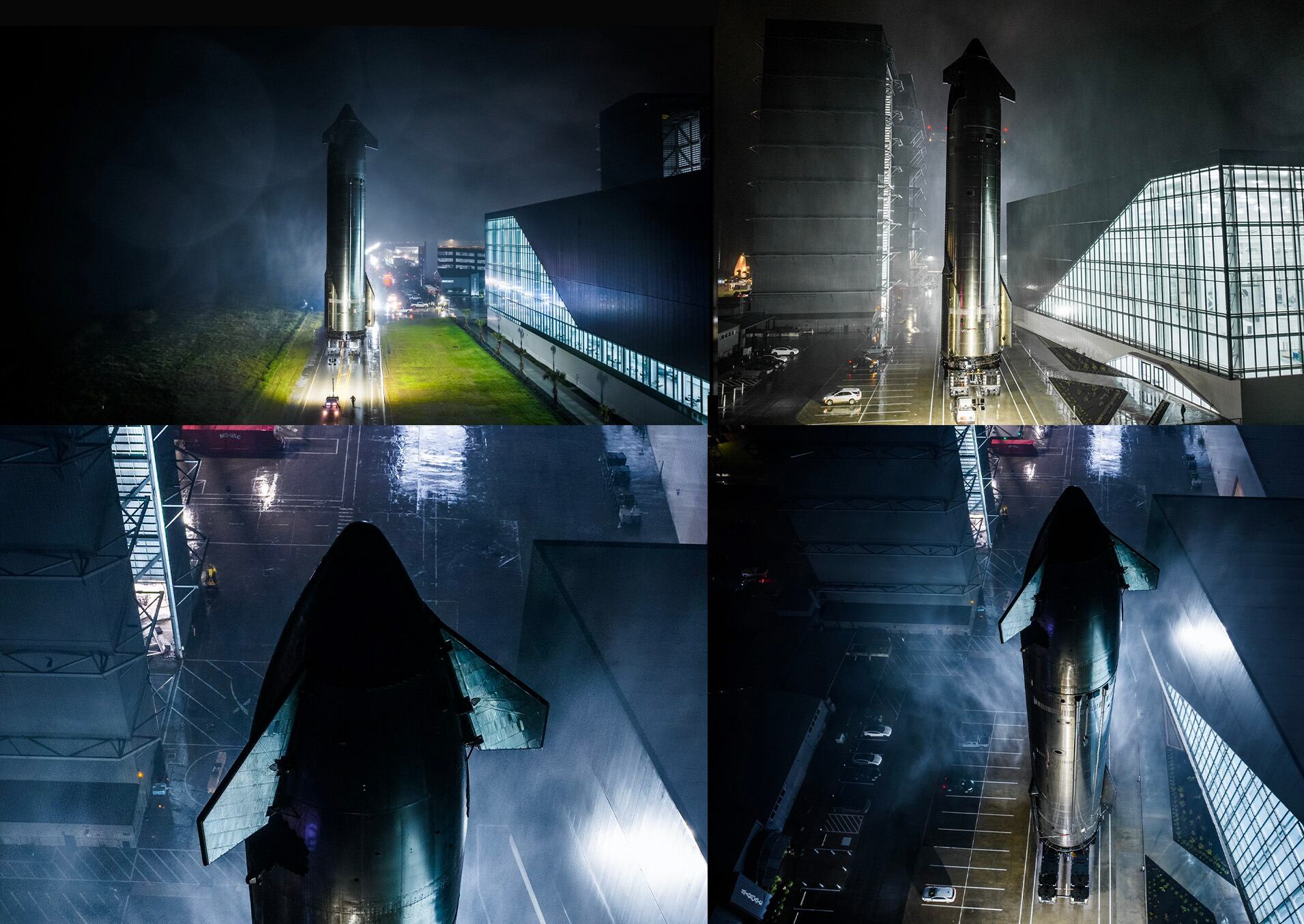 Fotografías publicadas en el perfil de la red social X de Elon Musck del poderoso cohete Starship. -  Cortesía perfil de X de Elon Musck