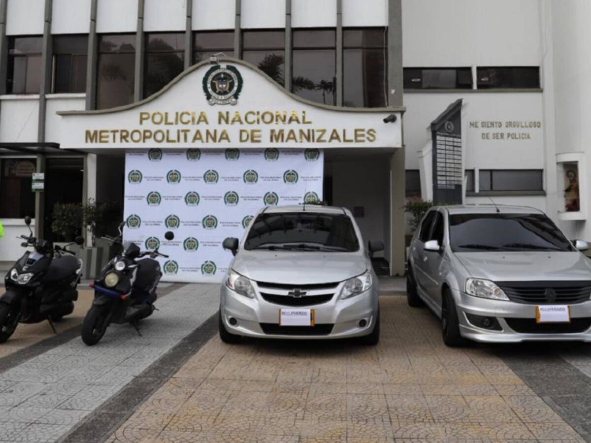 En Manizales recuperan dos motos y dos carros robados