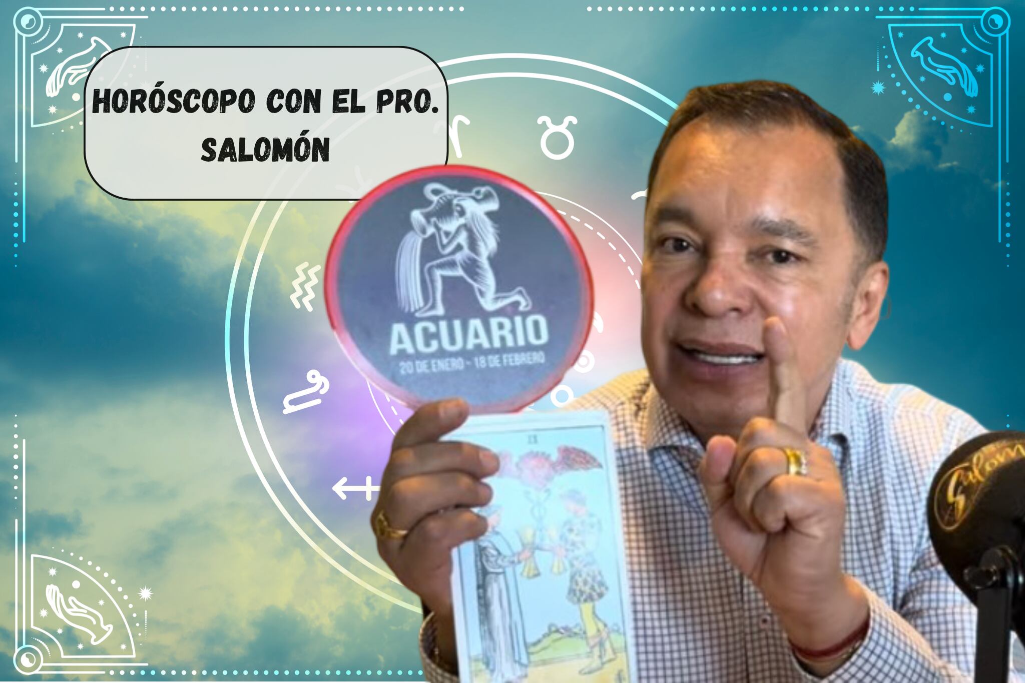 Él es el profesor Salomón, experto en la lectura del Horóscopo y el Tarot (Crédito: Profesor Salomón) // imagen del horóscopo tomada de Getty Imagenes (Crédito: Surasak Suwanmake)
