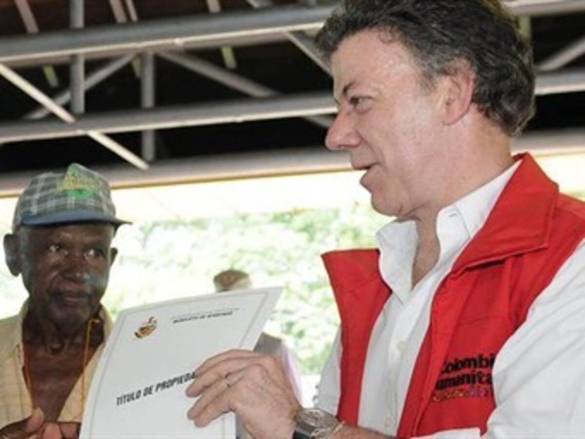 El presidente Santos visita la región de Urabá