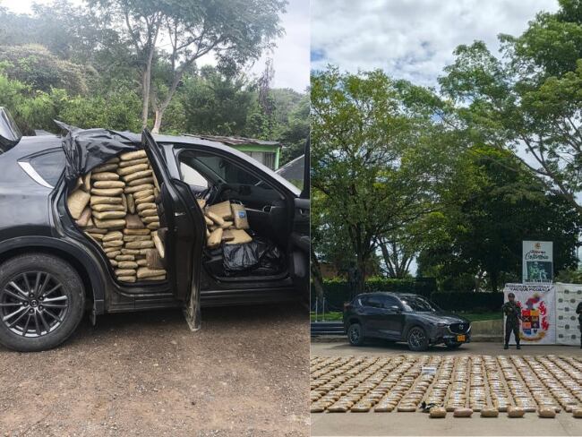 Camioneta cargada con marihuana fue incautada en Neiva.