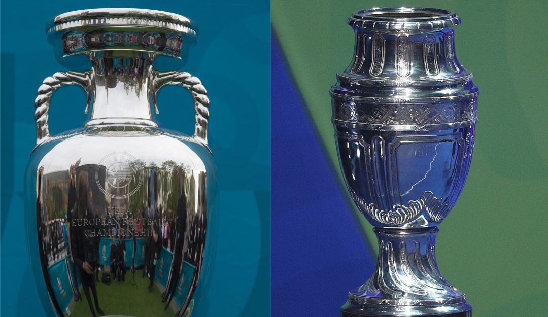 Trofeo de la Eurocopa y la Copa América