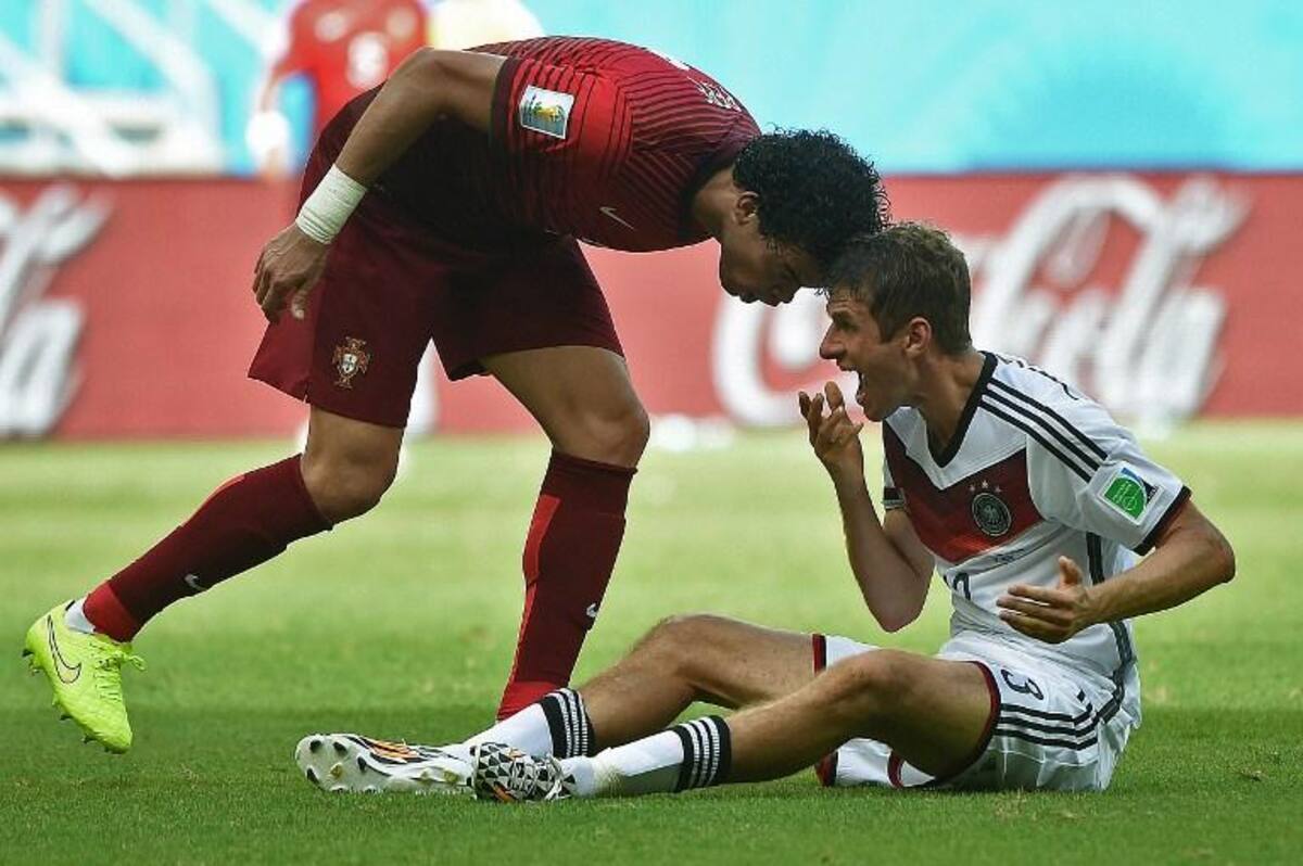 Los goles alemanes los marcaron Thomas Muller (3) y Matt Hummels. Pepe fue expulsado y Cristiano Ronaldo no ha podido marcar diferencia.