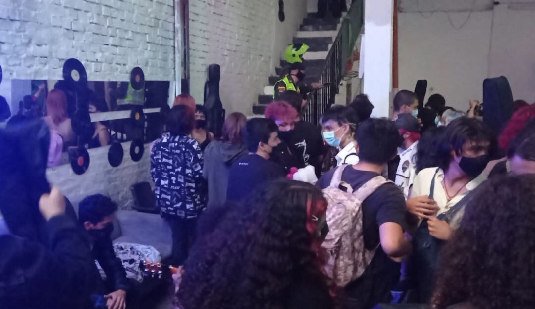 La fiesta clandestina fue desarrollada en el centro de la ciudad. 