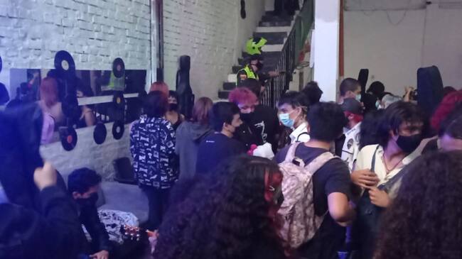 La fiesta clandestina fue desarrollada en el centro de la ciudad.