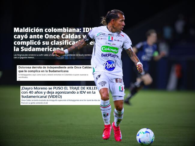 Así reaccionó la prensa ecuatoriana a doblete de Dayro Moreno: “con 40 años dejó agonizando a IDV” // Caracol Radio