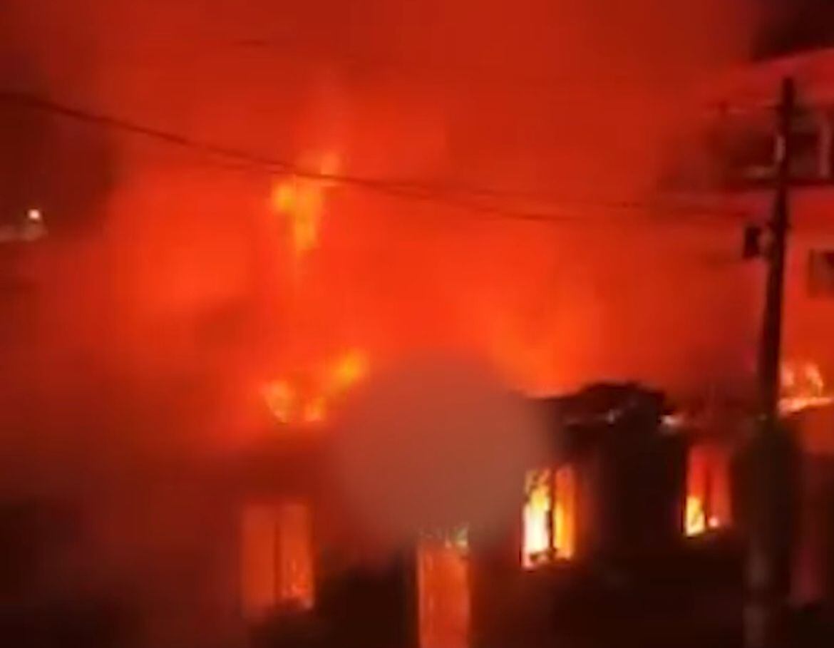 Incendio El Peñol, Antioquia. Foto: Cortesía.