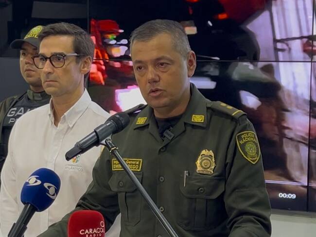 General Edwin Urrego, comandante de la Policía de Barranquilla.