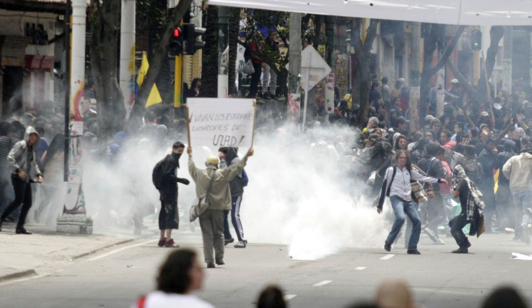 Protestas y disturbios registrados en el paro nacional del 28 de abril de 2021. Colprensa - Juan Pablo Bayona