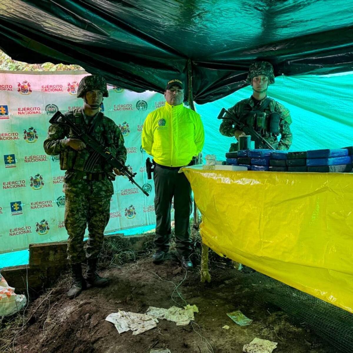 Las autoridades destruyeron otro laboratorio de cocaína en Barbosa, incautaron más de media tonelada