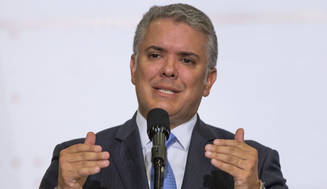 El presidente Iván Duque en una conferencia hemisférica sobre la lucha contra el terrorismo