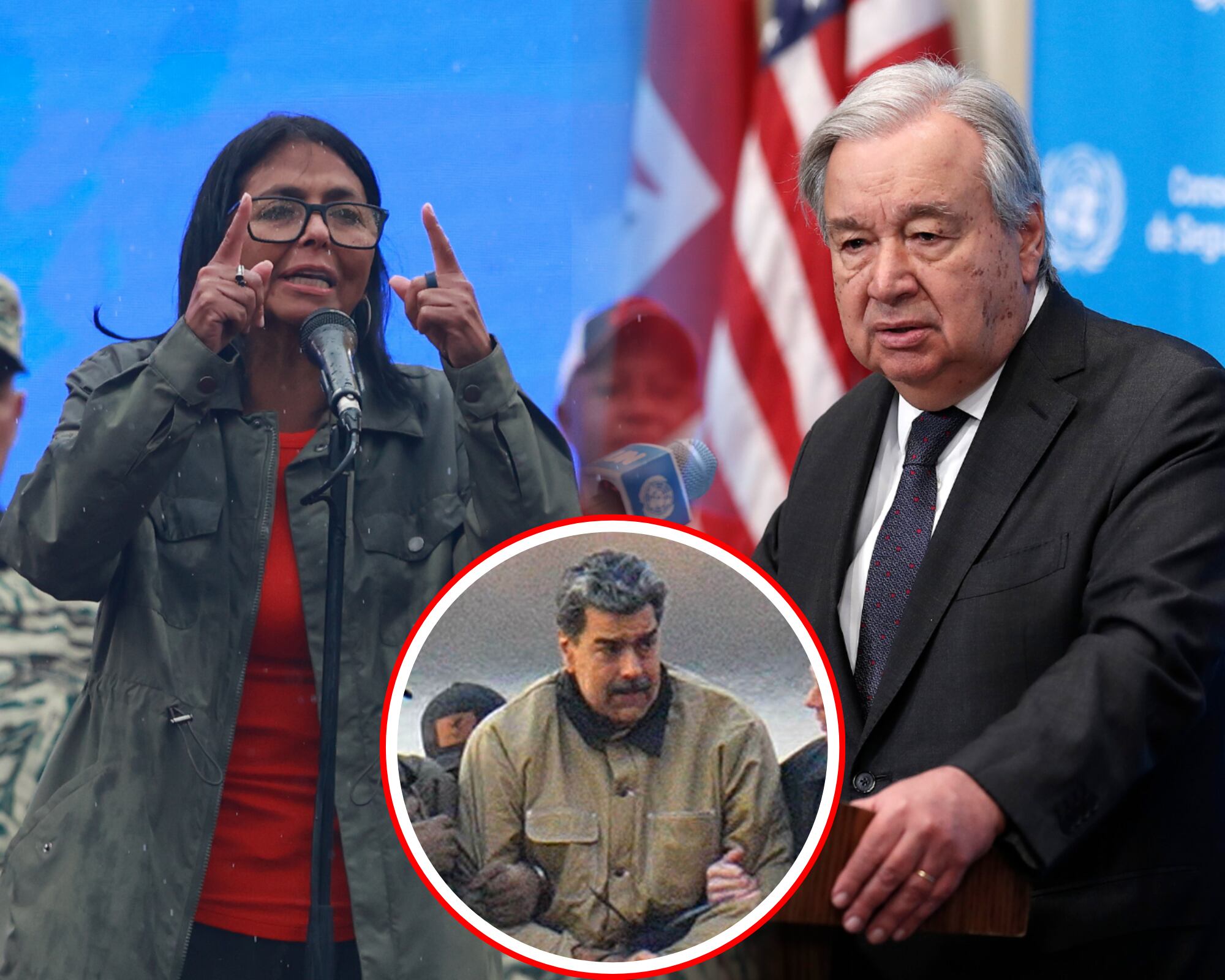 El secretario general de Naciones Unidas insinuó que el operativo estadounidense que resultó en la captura de Nicolás Maduro tuvo complicidad de miembros del gobierno chavista. 
(Foto:   Caracol Radio / Getty)