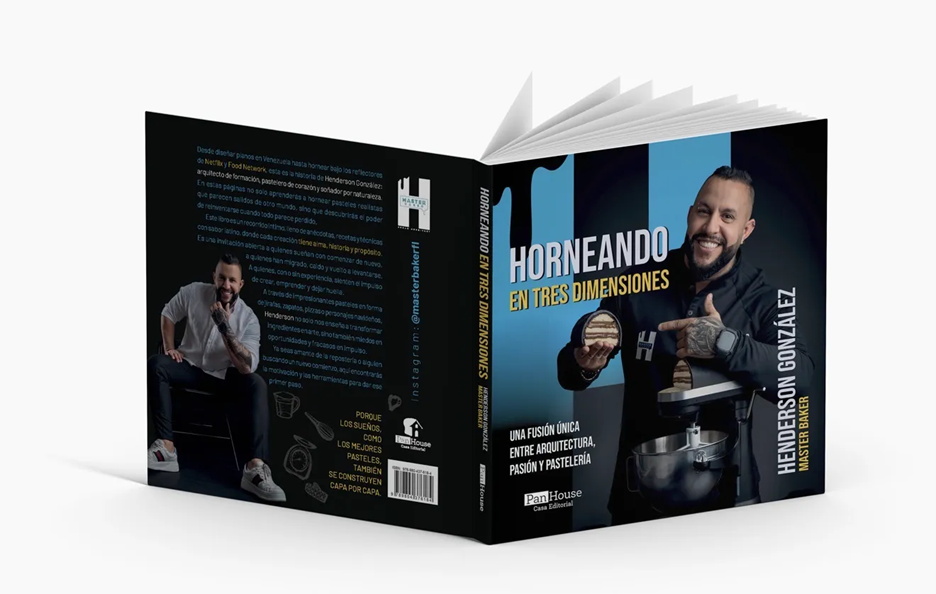 Henderson González, maestro pastelero, publica un libro donde cada receta cuenta una historia de vida