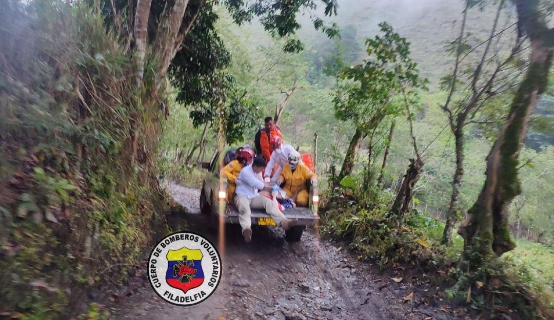 Accidente registrado en vías de Filadelfia. Fallece una persona