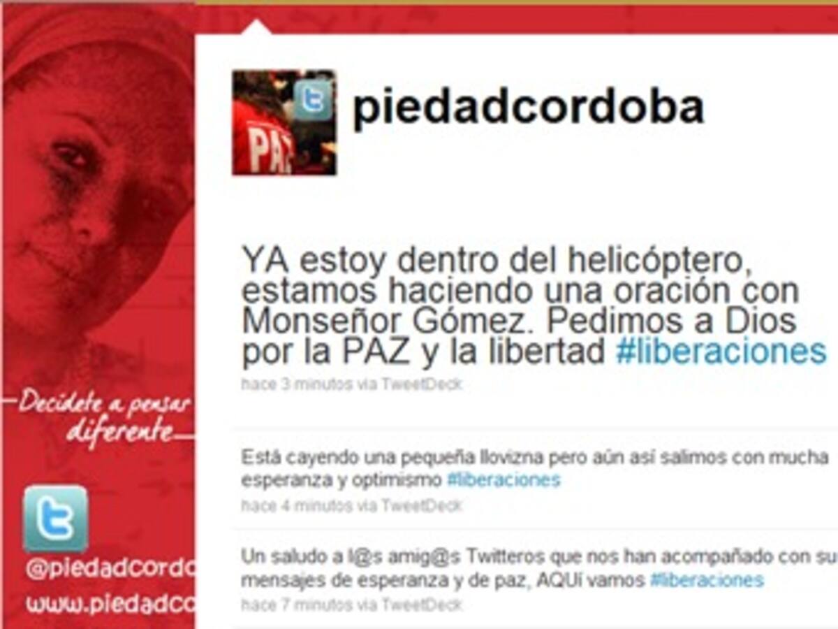 Piedad Córdoba es optimista de que no habrá cambios en las liberaciones