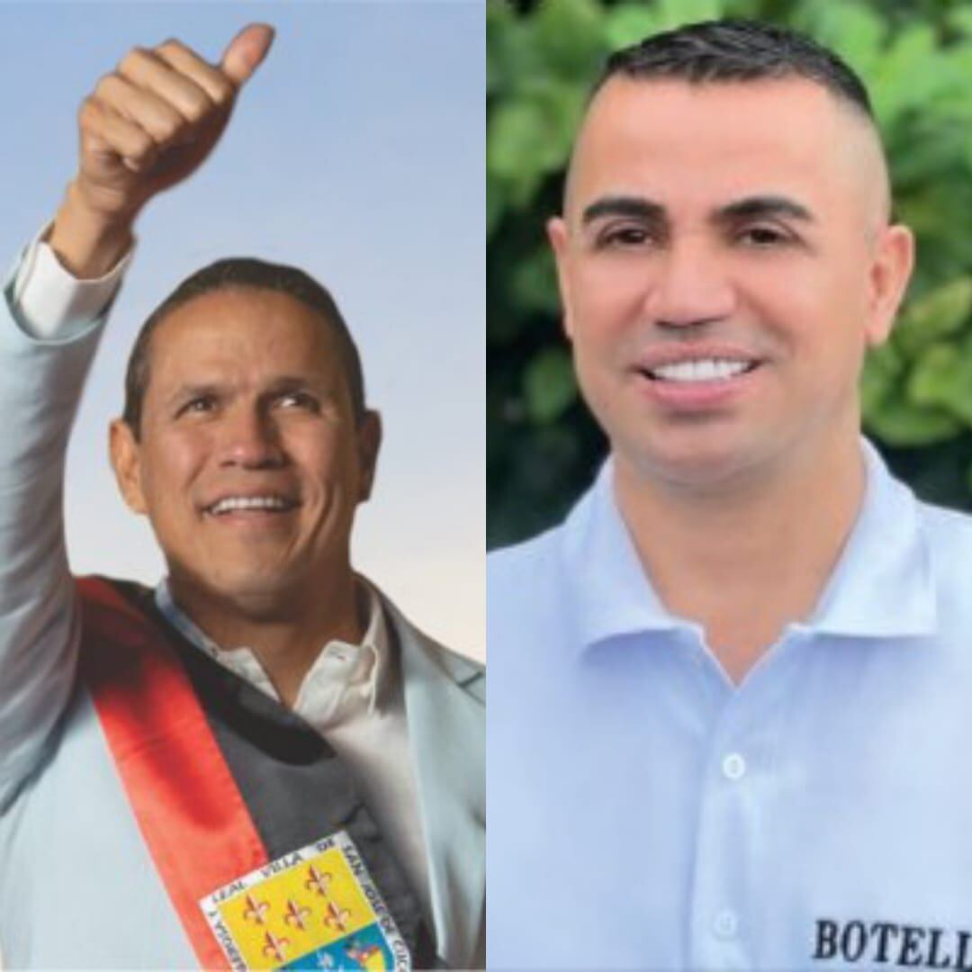 Alcalde Jorge Acevedo y el abogado José Botello