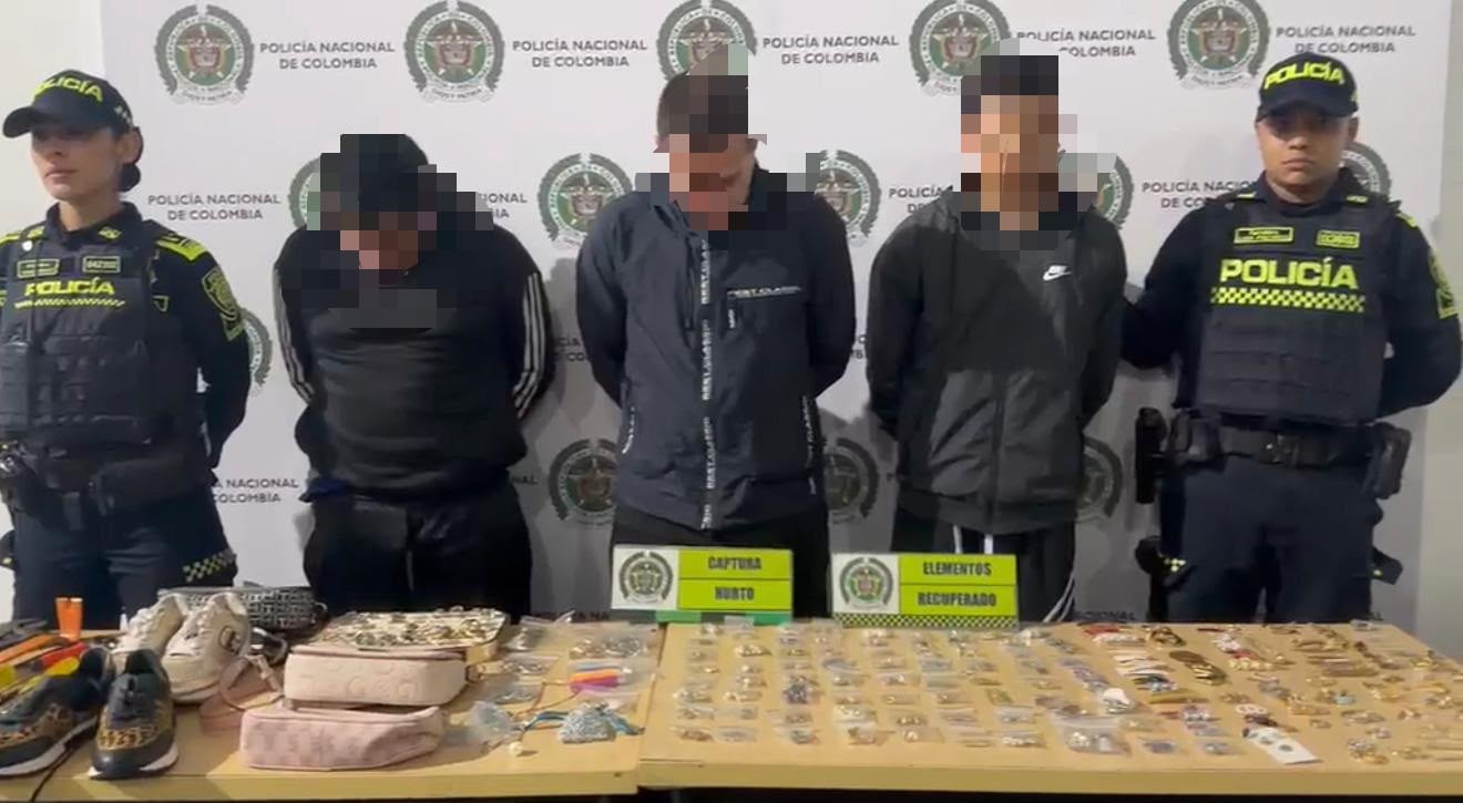 Persecución entre Medellín y Envigado termina con la captura de tres hombres por robo a viviendas