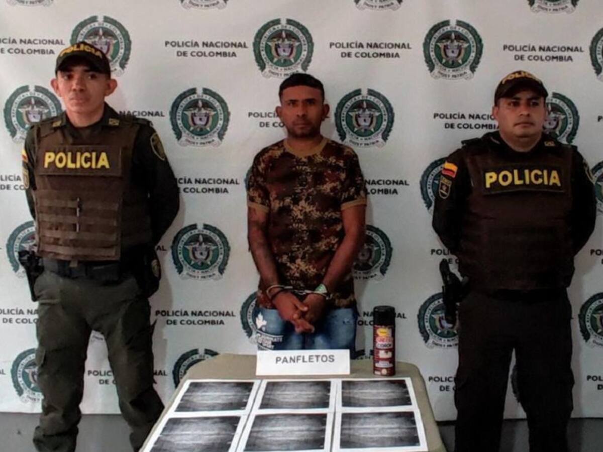 En los Montes de María cayó hombre haciendo grafitis del Clan del Golfo