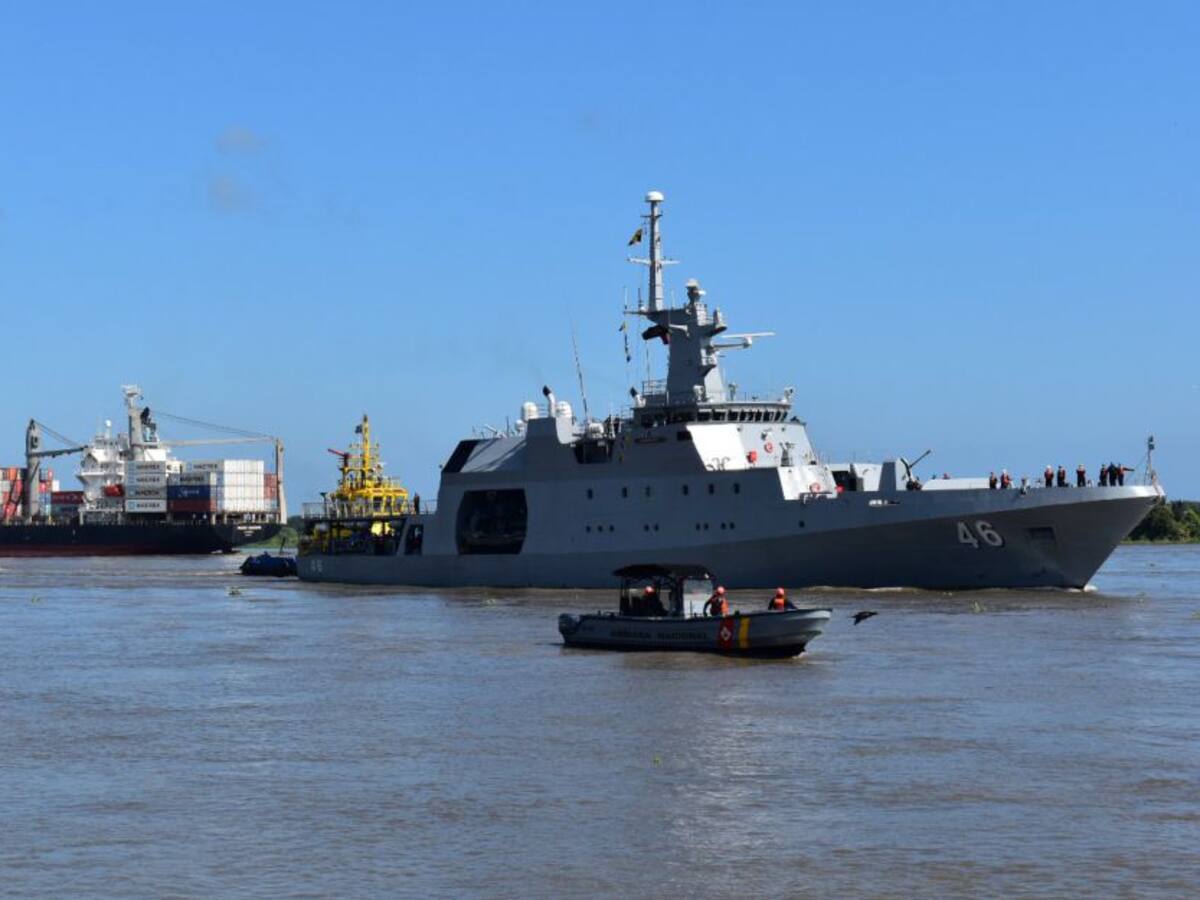 Buque A.R.C. 20 de Julio arribó a Barranquilla