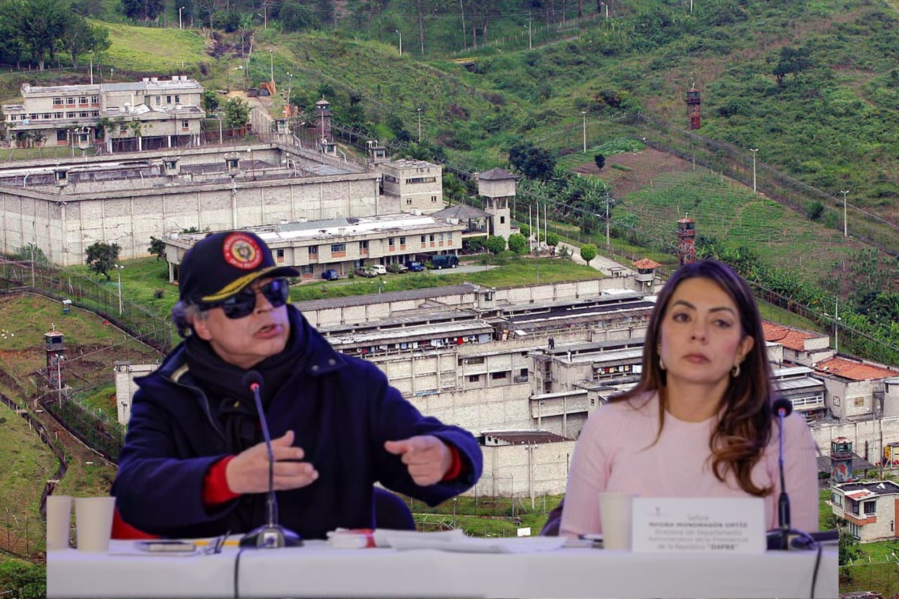 Imagen de referencia. Cárcel de Itagüí: Colprensa / Gustavo Petro en Consejo de Ministros: Presidencia.