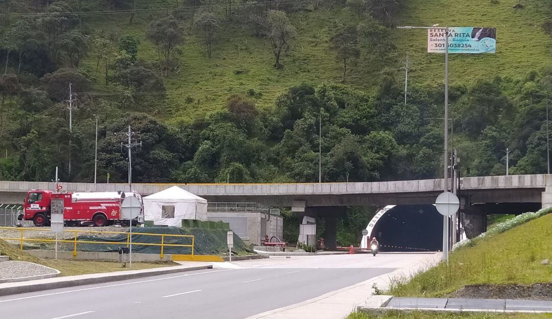 Vía al sector de la línea 