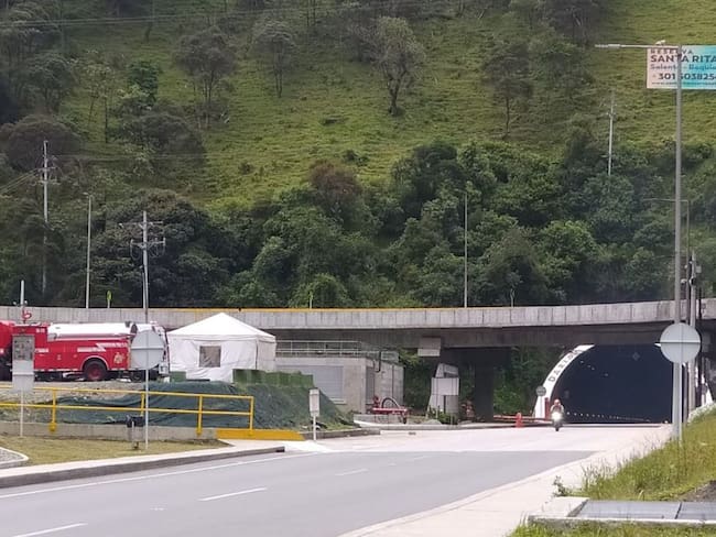 Vía al sector de la línea