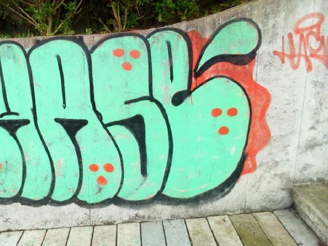 Grafiiti en parque de Manizales
