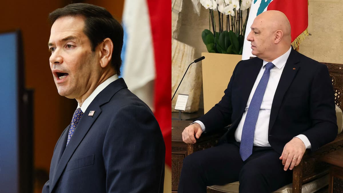 Marco Rubio y el presidente libanés Joseph Aoun se reunieron en la Casa Blanca