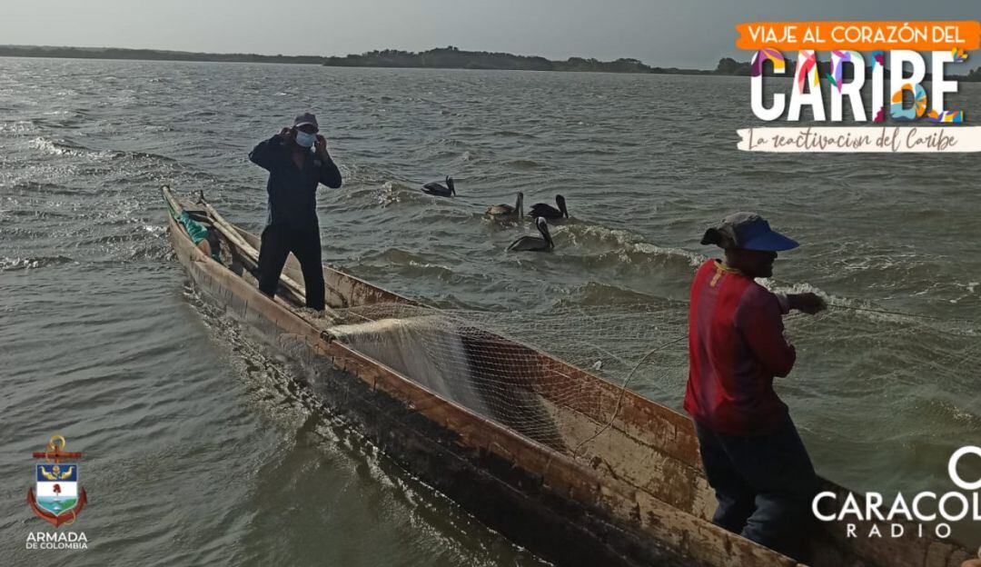 Pescadores de Vía Parque Isla Salamanca