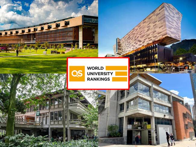 Universidades de Colombia; logo de QS Rankings. (QS World University Rankings)