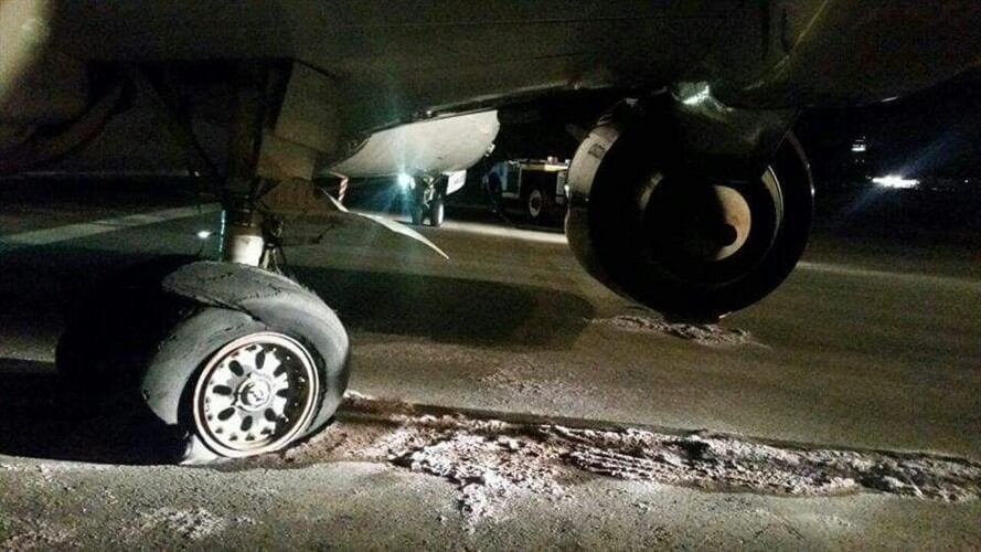 Incidente de avión. Foto:
