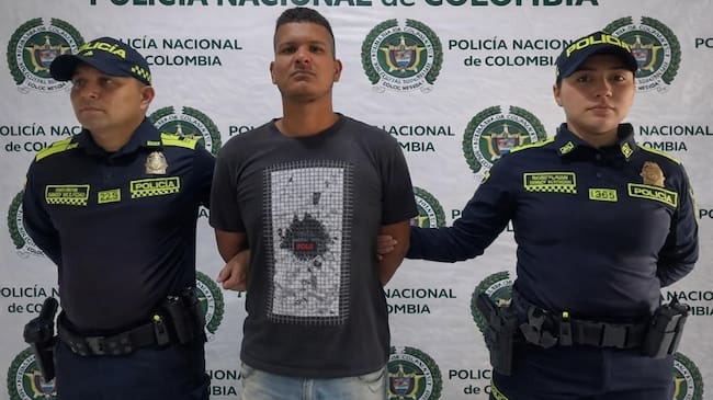 Héctor Fabio Alemán Jiménez, capturado por la policía de Bolívar.