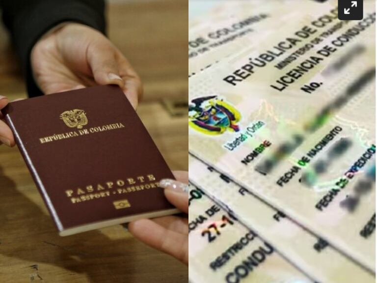 Pasaporte y Licencia de conducción, Colombia // Imágenes de referencia: Colprensa