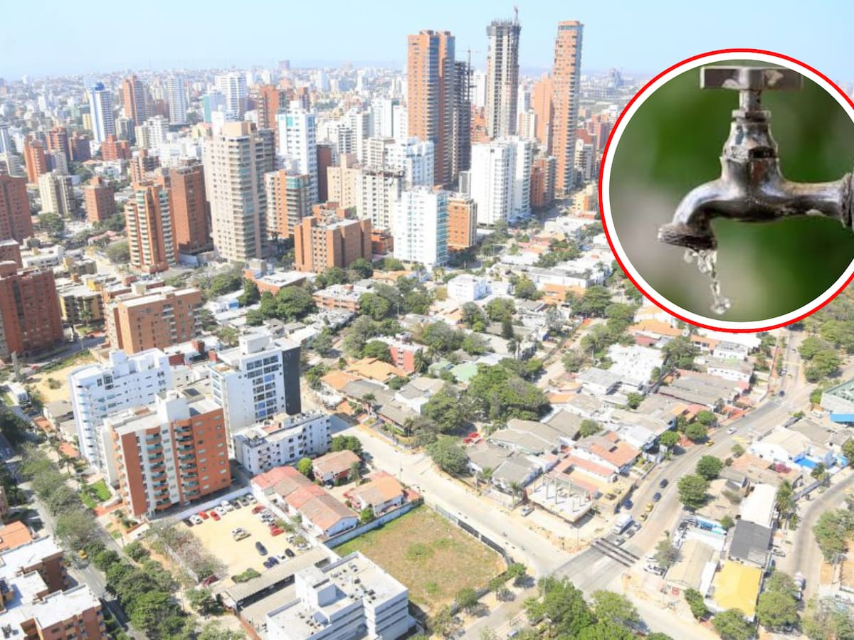 Atención: estos barrios de Barranquilla y Soledad estarán sin agua este martes por mantenimiento