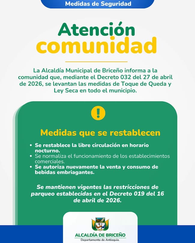 Comunicado de la alcaldía de Briceño