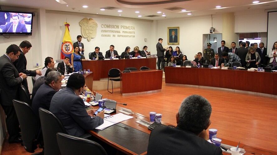 Comisión Primera de la Cámara de Representantes en el Congreso de la República. Foto: Colprensa - Luisa González
