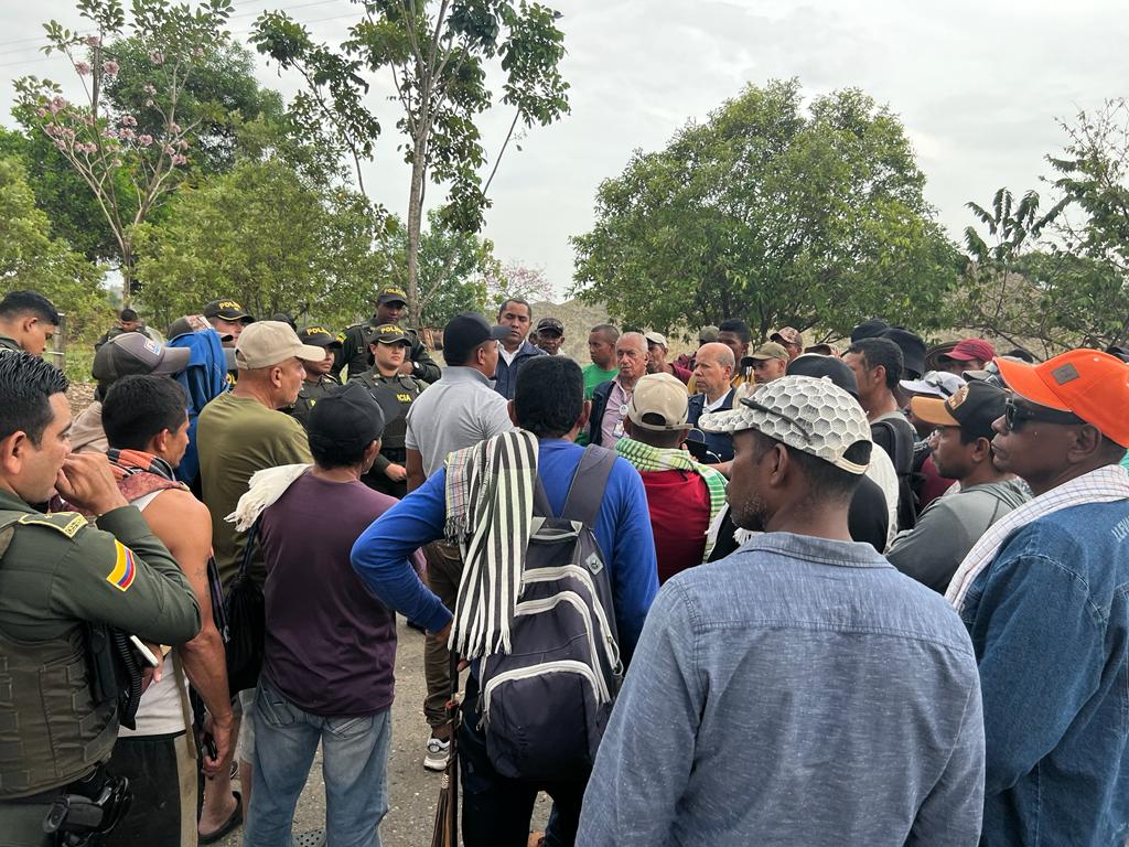 Protestas comunidades. Cortesía Defensoría del Pueblo