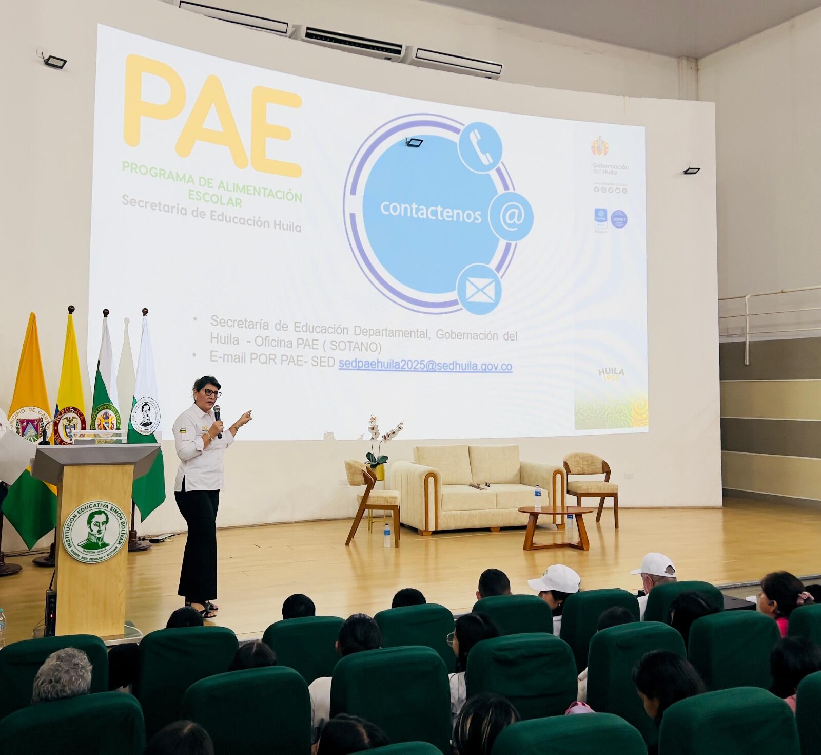 Cubren los 35 municipios bajo competencia departamental.  Foto Gobernación Huila.