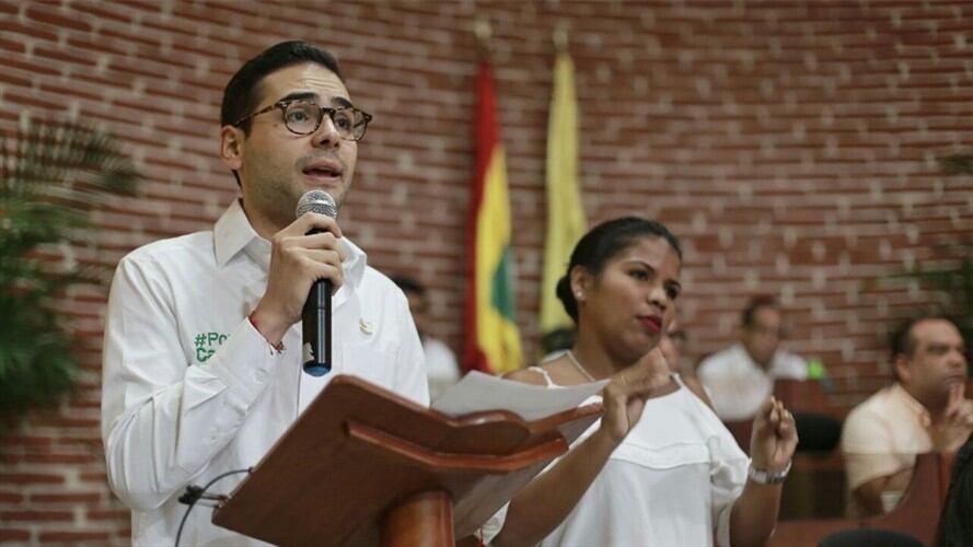 Gabinete de la Alcaldía de Cartagena presentó renuncia ante el alcalde (e) Sergio Londoño (foto). Foto: Alcaldía de Cartagena