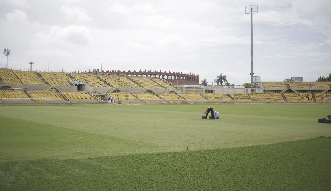 El estadio Jaime Morón antes de los Juegos Nacionales Bolívar 2019