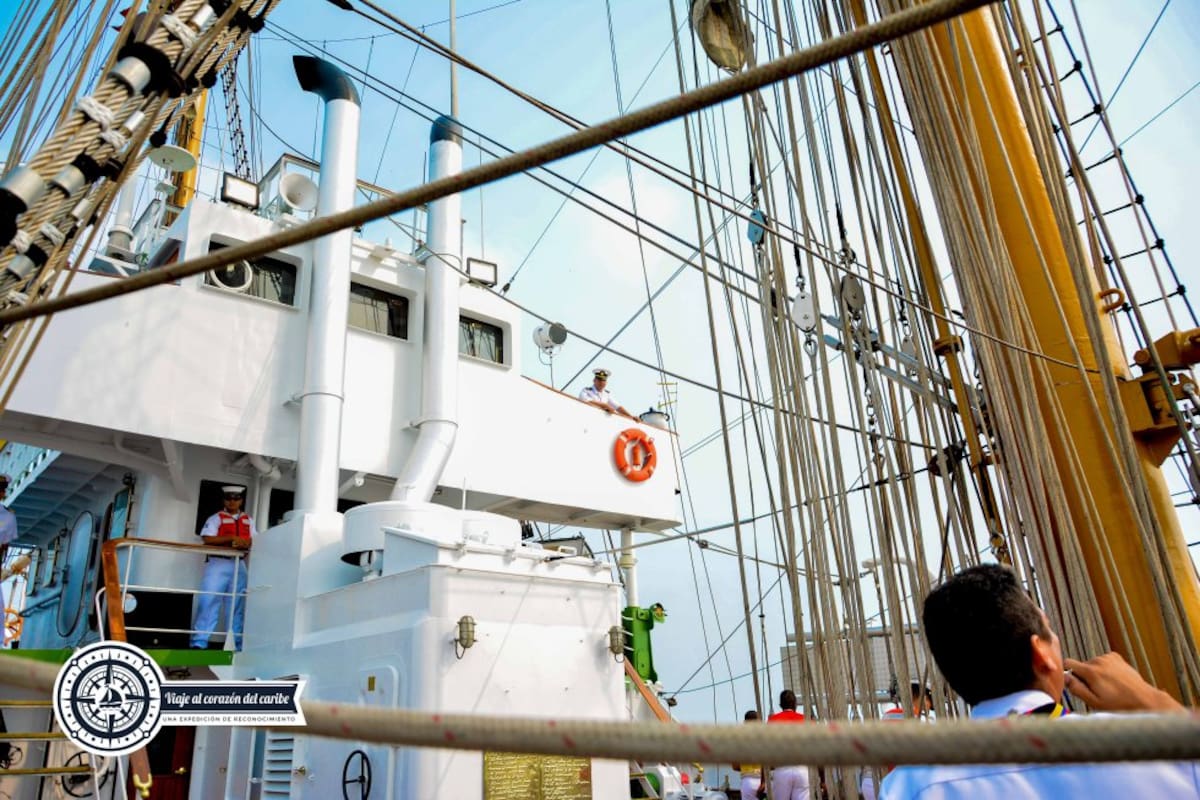 A bordo del Buque Gloria