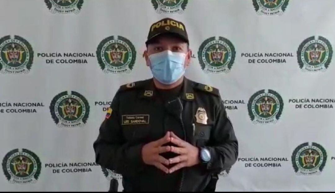Coronel Luis Sandoval, comandante Operativo de la Policía Metropolitana.