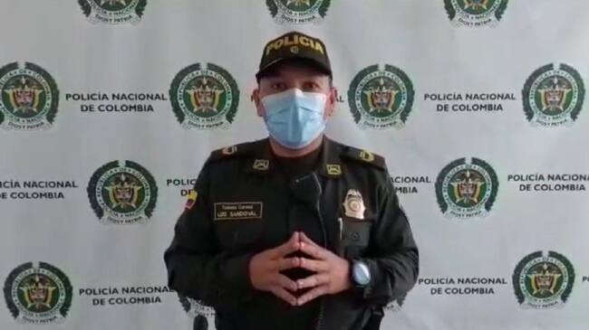 Coronel Luis Sandoval, comandante Operativo de la Policía Metropolitana.