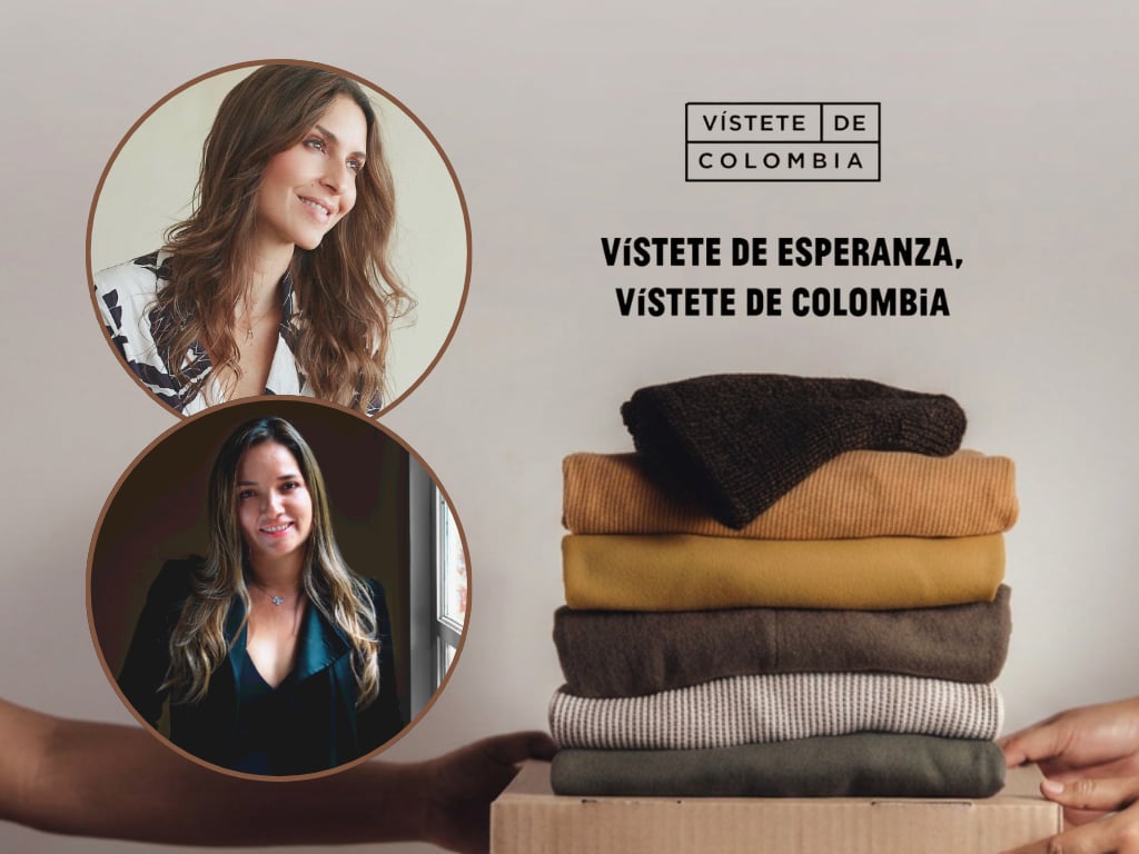 Making Sense se une a “Vístete de Esperanza” con 400 prendas para familias afectadas por terremoto. Foto: Adriana Arboleda de Vístete de Colombia y Angélica Rodríguez de MakingSense.