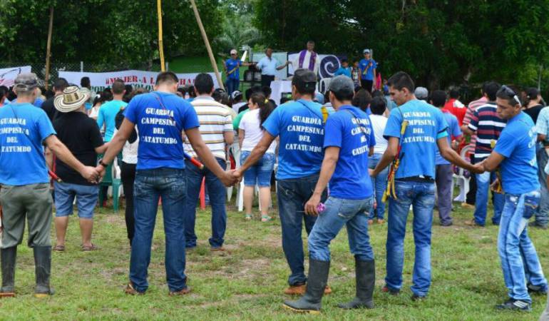 Campesinos del Catatumbo llegaron a Cúcuta para marchar pidiendo que se implementen acuerdos de paz